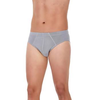 6 Adet Yldz Erkek Bambu Slip Klot Gri 397