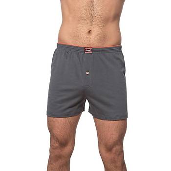 6 Adet �zkan Erkek Pamuklu �ardonlu D�z Renk Boxer 0041