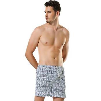 An�t Erkek B�y�k Beden Desenli Penye Boxer 1277