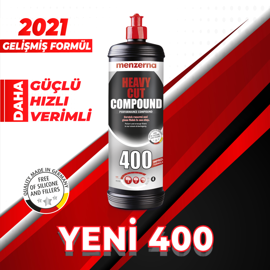 Menzerna 400 Heavy Cut Compound Yeni Seri « DetailGO Araç Bakım