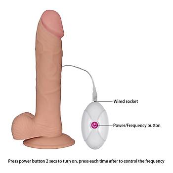 Belden Balamal UR3 Yeni Nesil Gl 10 Farkl Titreimli Realistik Penis 23CM