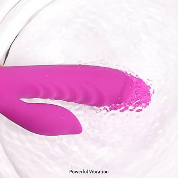 G-Spot ve Klitoris Ayn Anda Tetikleme Ozelligine Sahip Titresimli Vibrator