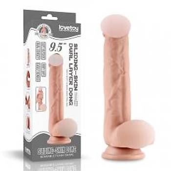 Lovetoy Hareketli Ds Yuzey zel Seri Ultra Yumusak 24 Cm Realistic Penis