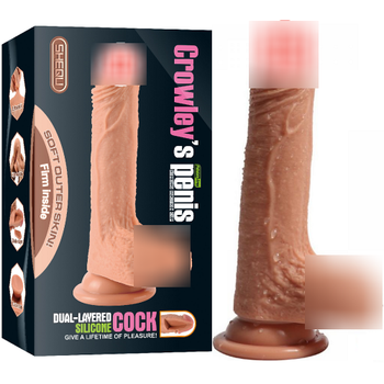 Shequ Crowley's Penis ift Katmanl Realistik Dildo 18 Cm
