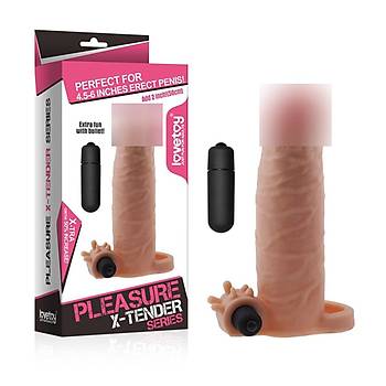 Lovetoy X-Tender Realistik Titreimli Uzatmal Penis Klf