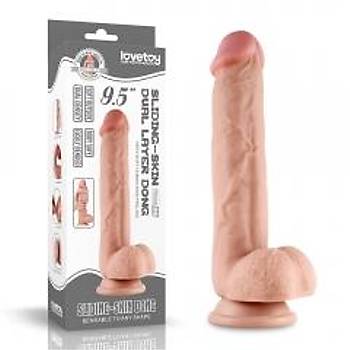 Lovetoy Hareketli Ds Yuzey zel Seri Ultra Yumusak 24 Cm Realistic Penis