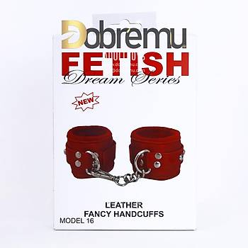 Fantezi Krmz Deri Kelepe