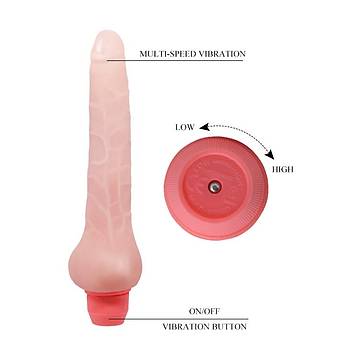 Yumuak Dokulu Titreimli Realistik Vibratr 19 Cm