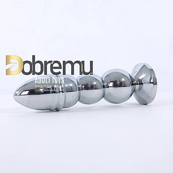 Boumlu Metal Byk Boy Anal Plug 14 Cm