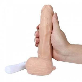360 Oynar Bal Titreimli Vibratr Realistik Penis Dildo 18 Cm