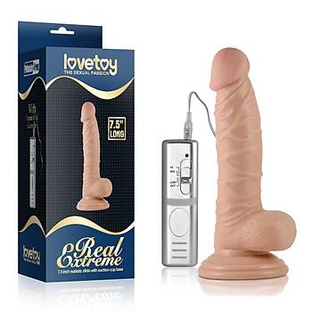 Lovetoy Real Extreme Serisi Titresimli Penis 19 Cm