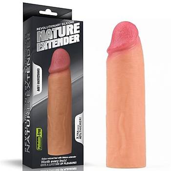 Lovetoy Nature 2.5cm Dolgulu Penis Kýlýfý Premium Silikon Kýlýf