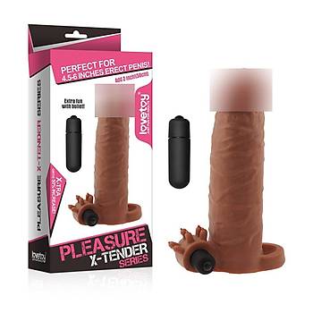 Lovetoy X-Tender Realistik Titreşimli Penis Kılıfı
