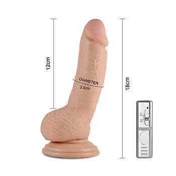 Lovetoy Real Extreme Serisi 18 Cm Titresimli Realistik Penis
