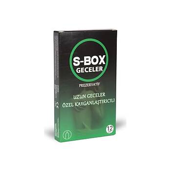 S-box Özel Kayganlaştırıcılı 12'li Prezervatif