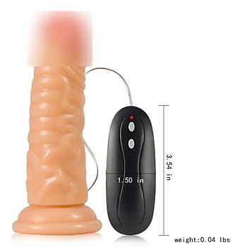 20 Fonksiyonlu Titreimli Realistik 15 Cm Penis