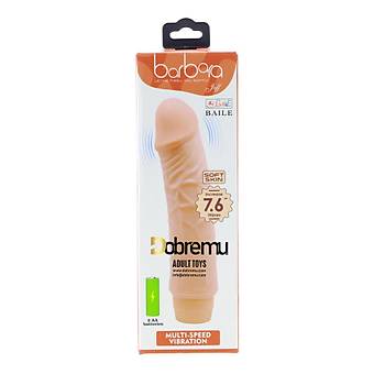 Barbaro Gereki Vibratr Titreimli 19.5 Cm Dildo