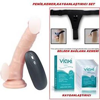 Belden Balamal 10 Fonksiyonlu Titreimli Et Dokusu Sper Realistik Penis 17CM