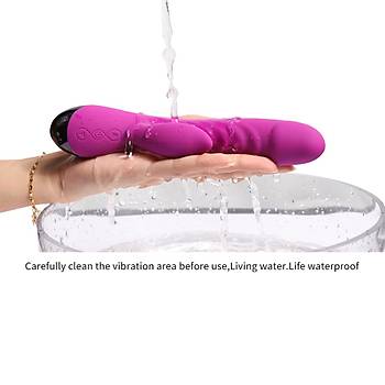 G-Spot ve Klitoris Ayn Anda Tetikleme Ozelligine Sahip Titresimli Vibrator