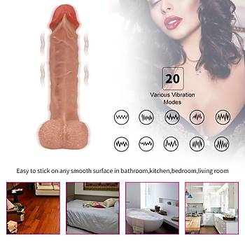 Bronte Oynar Bal Uzaktan Kumandal arjl ve 20 Titreim Mod Realistik Penis