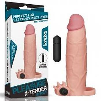 X-Tender Realistik Titreşimli Uzatmalı Penis Kılıfı