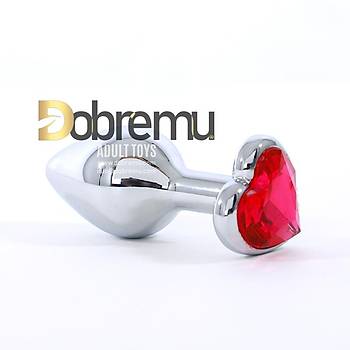 Kalp Tal Paslanmaz Metal Anal Plug