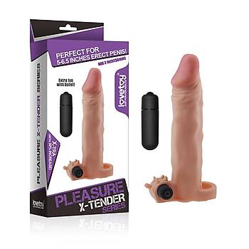 Lovetoy X-Tender Realistik Titreşimli Penis Kılıfı