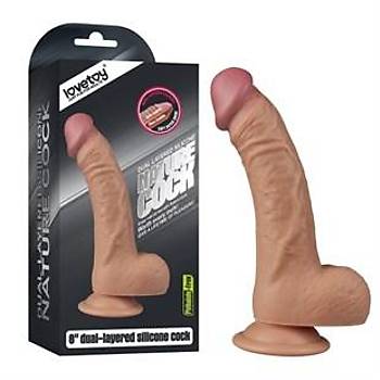 Yeni Nesil Gerek Realistik Ultra Yumuak 20 Cm Dildo Penis