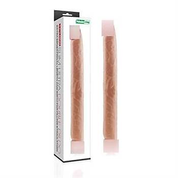 Realistik Double ift Tarafl 43cm Ten Rengi Dildo