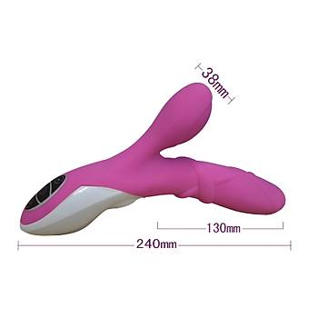 G-Spot ve Klitoris Ayn Anda Tetikleme Titresimli Vibrator