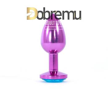 Mavi Tal Paslanmaz elik Anal Plug