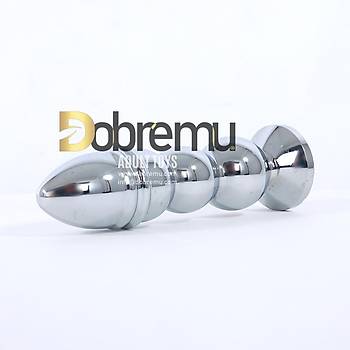 Boumlu Metal Byk Boy Anal Plug 14 Cm