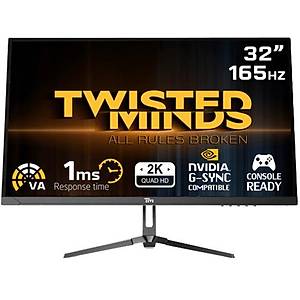 TWISTED MINDS 32” TM32QHD165VA QHD 165HZ 1MS HDMI DP HDR FAST VA FREESYNC/ADAPTIVE-SYNC ÇERÇEVESİZ GAMING MONİTÖR