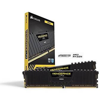 Corsair Vengeance AMD Ryzen 32GB(2x16GB) 3200Mhz DDR4 CMK32GX4M2Z3200C16 Bellek Siyah 1.35V