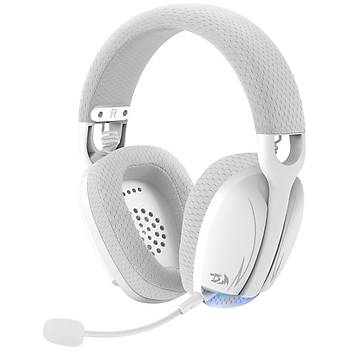 REDRAGON H878 SKULD PRO TRI-MODE KABLOSUZ 7.1 SURROUND AYDINLATMALI GAMING KULAKLIK BEYAZ-GRI