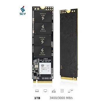 SCY S3000 Pro 1TB 3400MB/s-3000MB/s NVMe PCIe Gen3×4 M.2 Endüstri Sýnýfý SSD (SMSRB4T00100D)