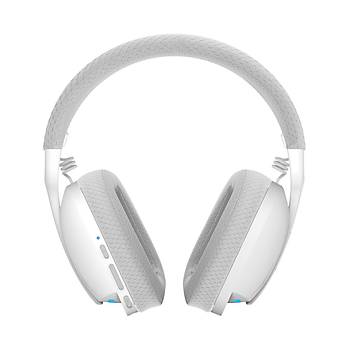 REDRAGON H878 SKULD PRO TRI-MODE KABLOSUZ 7.1 SURROUND AYDINLATMALI GAMING KULAKLIK BEYAZ-GRI