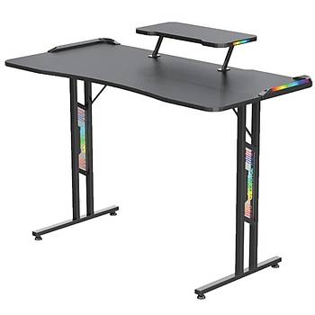 TWISTED MINDS T AYAK TM-GD27-T-RGB DOUBLE TOP KARBON FBER E-SPOR OYUNCU MASASI