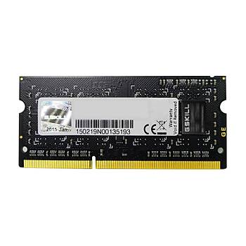 GSKILL Value 8GB DDR3 1600Mhz CL9 (F3-1600C11S-8GSQ) 256x8 Chip Notebook