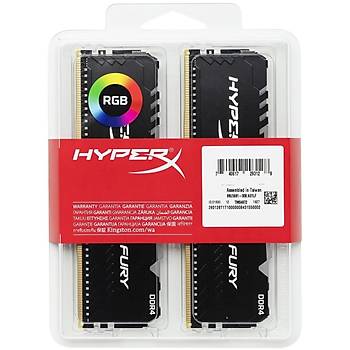 Kingston HyperX Fury RGB 16GB (2x8) 3200MHz DDR4 HX432C16FB3AK2/16 Gaming Bellek