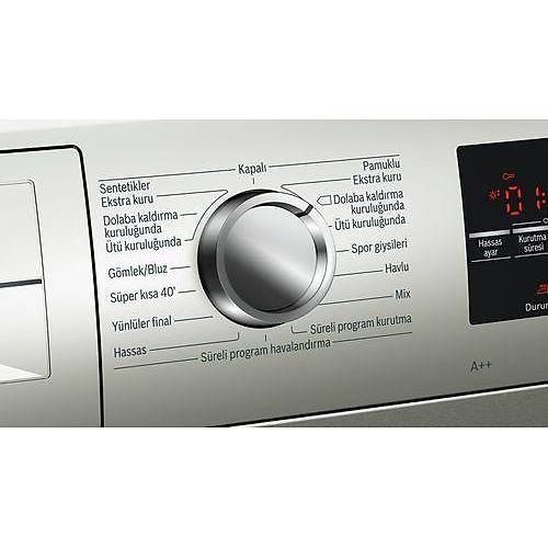 Bosch WTW8541STR 8 kg A++ amar Kurutma Makinesi nox