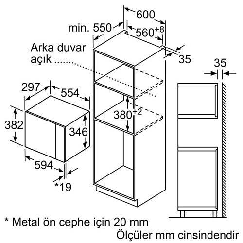 Bosch - BEL524MS0 Ankastre Mikrodalga Frn