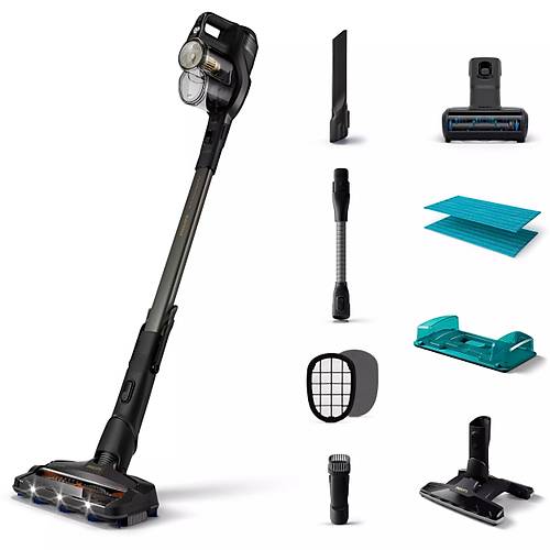 Philips XC8349/01 Speedpro Max Aqua Plus Kablosuz Dikey Sprge-Siyah