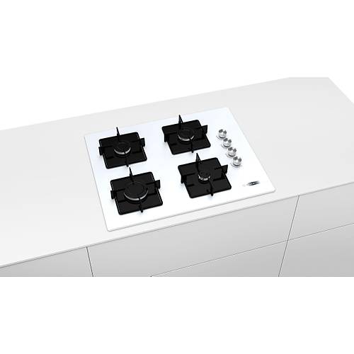 Bosch POP7C2O12O 67 cm Ankastre Beyaz Cam Ocak