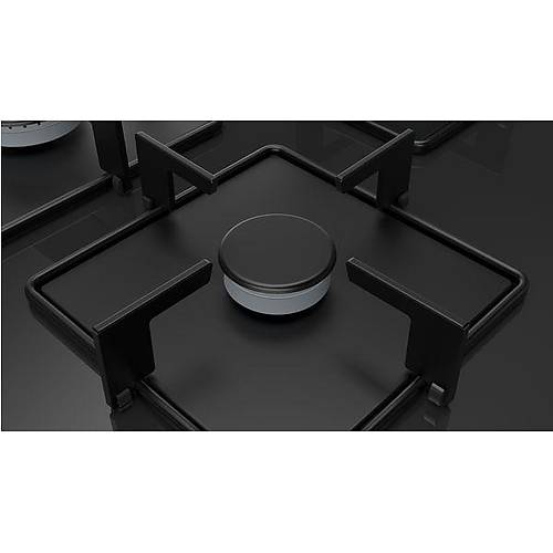 Bosch PNQ7B9O12O Serie 4 Gazl Ocak 75 cm Sert cam, Antrasit Gri