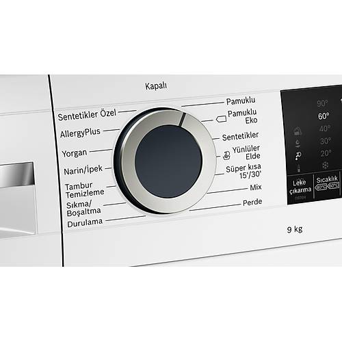 Bosch WGA141X1TR A+++ 9 kg 1000 Devir amar Makinesi