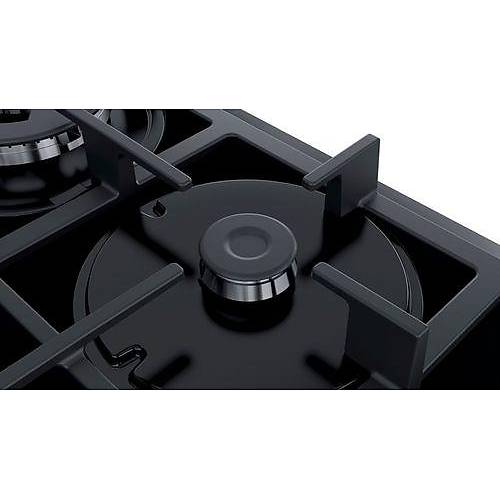 Bosch POP6C6O90O Döküm Izgaralı Siyah Cam Ankastre Ocak