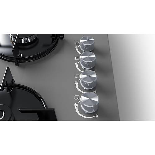 Bosch POP6C9O10O Doalgazl Gri Cam Ankastre Ocak