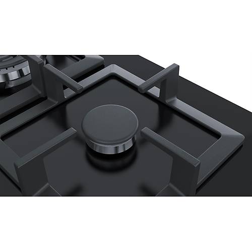Bosch PPQ7A6B20 Wok Gzl 75 cm 5'li Siyah Cam Ankastre Ocak