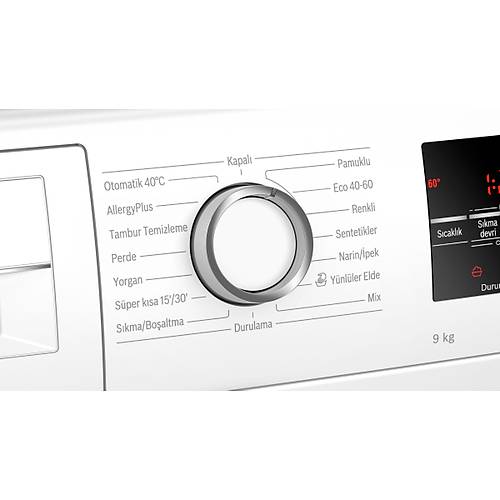 Bosch WAU24S90TR 1200 Devir 9 kg amar Makinesi